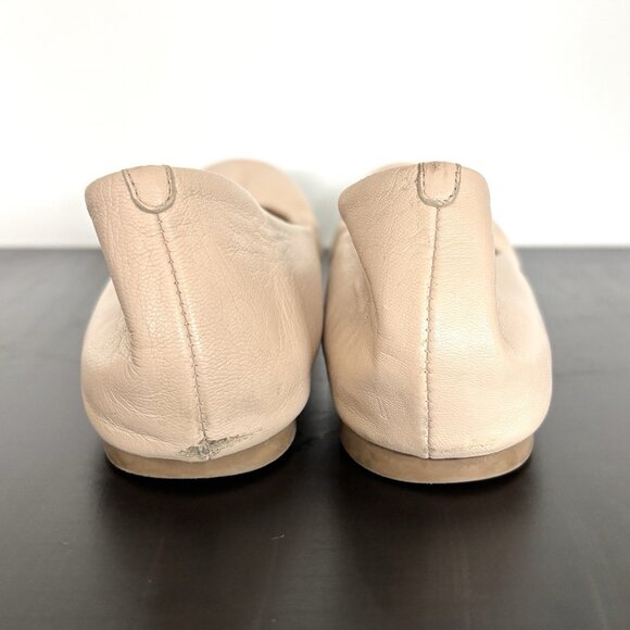 J.Crew Anya Nude Ballet Flat Slip-On Leather Shoes Women’s Size 8.5 - Picture 6 of 10